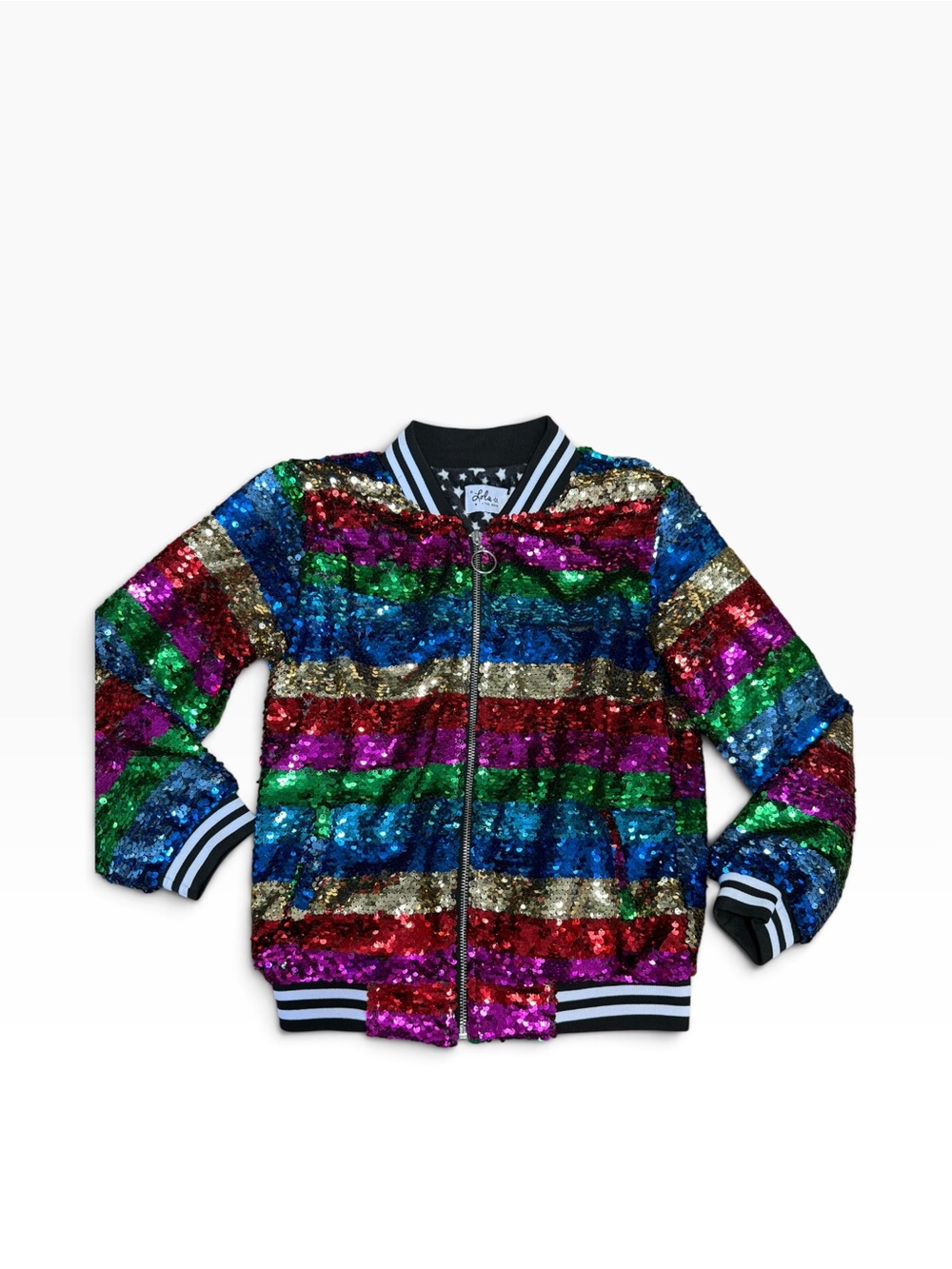 Lola + The Boys Sequin Jacket Size 10 EUC